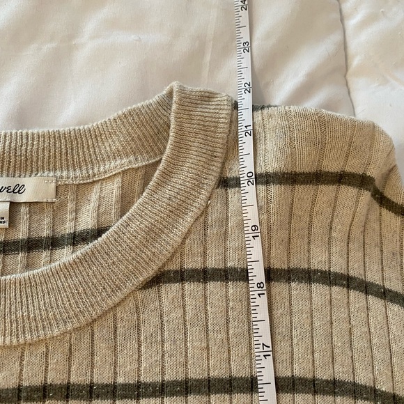 Madewell Beige and Gray Ribbed Knit Sweater - Picture 6 of 10